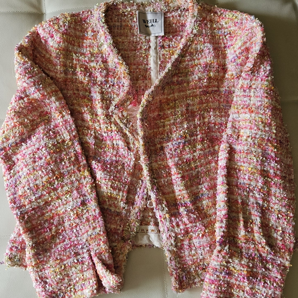 Weill Paris Multicolor Tweed Jacket